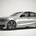 Silver Modern Sedan With Streamlined Exterior Design Sleek Body And Alloy Wheels