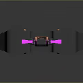 Modern Spaceship Spacecraft 3d model