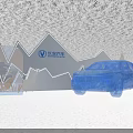 Yuexiu Ice Sculpture Interactive Zone With Snowy Wonderland Landscape And Decorations