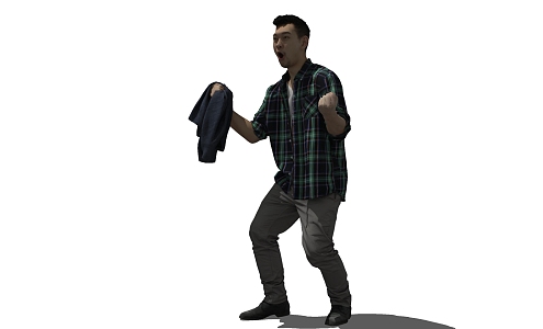 modern man 3d model