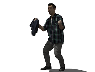 modern man 3d model