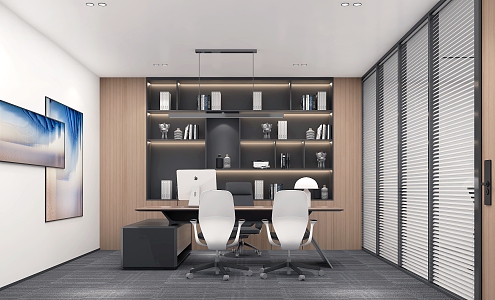 Modern Office Manager's Office 3d model