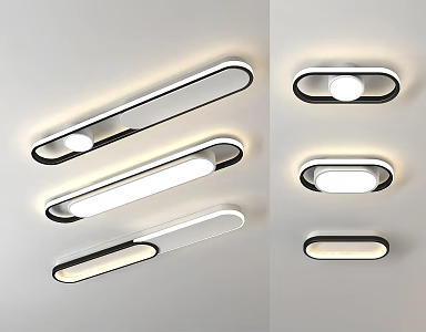 Modern Ceiling Light Simple Ceiling Light Away Light 3d model