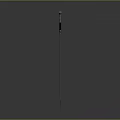 Enchanted Glowing Orange Blade Sword With Black Hilt On Gray Background