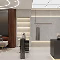 Elegant Modern Clothing Store Interior Design With Hangers Sofa Shelves And Display Counter