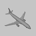 Lufthansa Passenger Airplane Model With White Body And Blue Tail Design