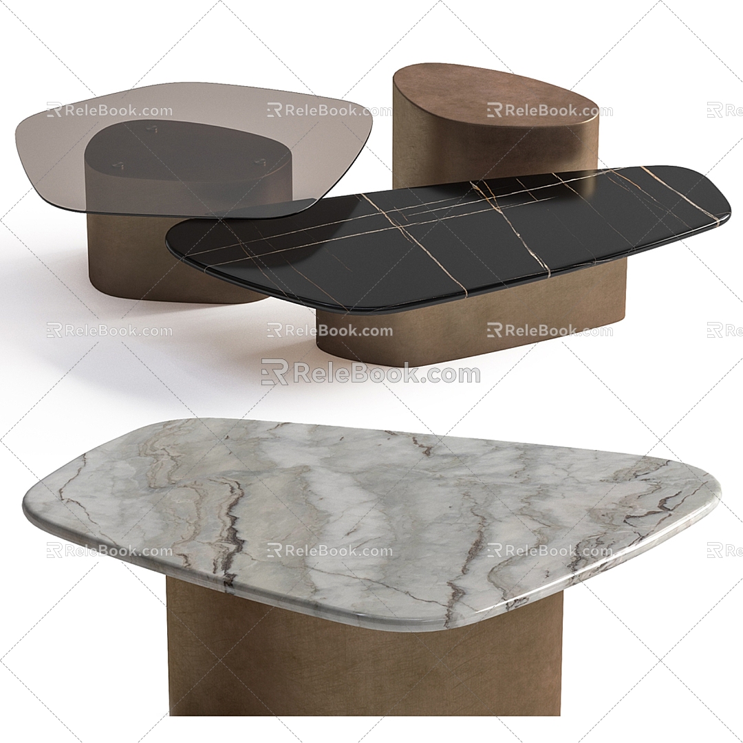 Meroni modern coffee table 3d model