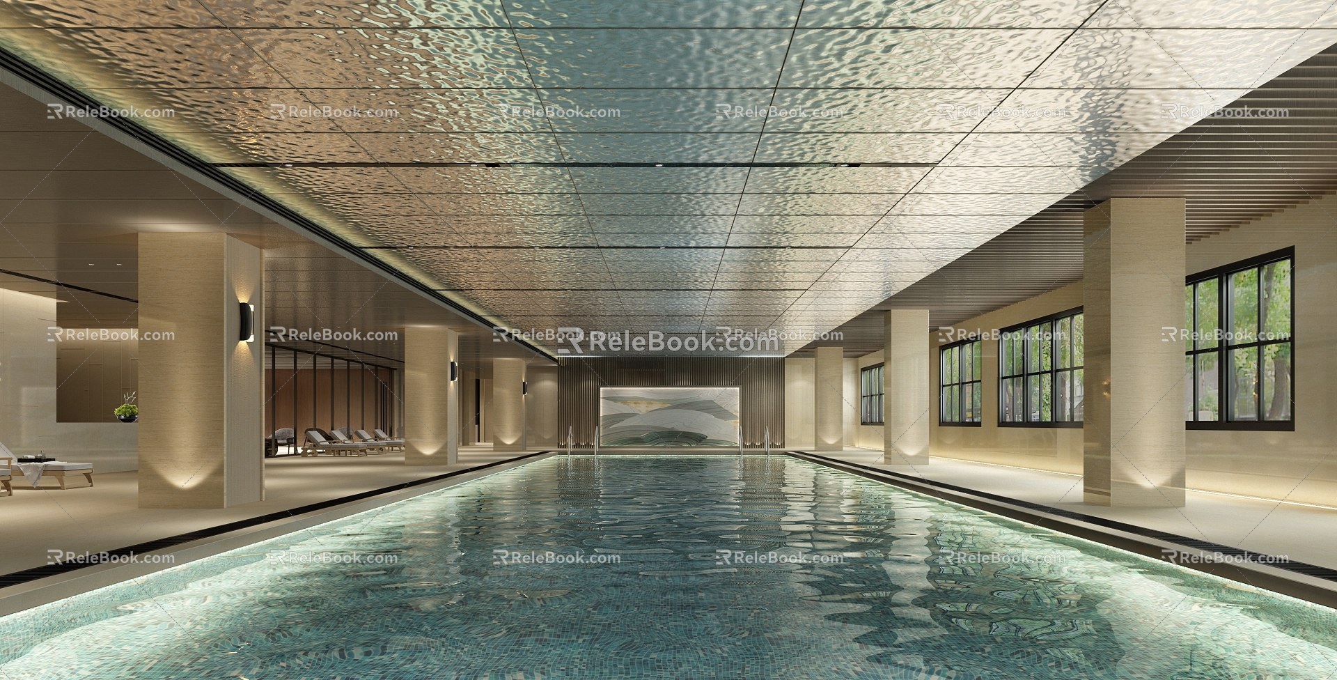 Swimming Pool Modern Swimming Pool 3d model