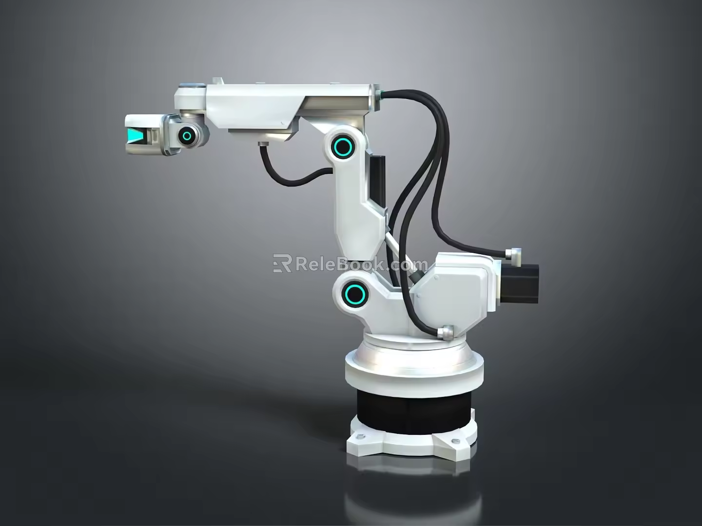 Modern Mechanical Arm Robot Arm Robot Head 3d model