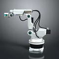 Modern Mechanical Arm Robot Arm Robot Head 3d model