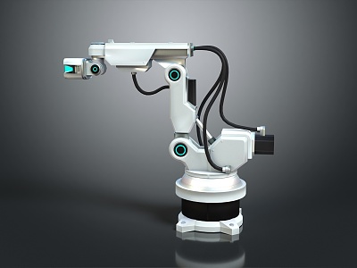 Modern Mechanical Arm Robot Arm Robot Head 3d model