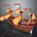 modern ship ancient ship ancient warship large ancient ship ancient warship 3d model