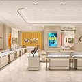 Elegant Jewelry Store Interior With Luxury Showcases Exquisite Displays And Modern Lighting