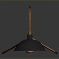 Tripod Floor Lamp Set With Modern Round Shade And Wooden Stand Design
