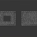 Two Gray Stone Walls Architectural Structure One With Square Window