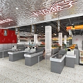 Modern Supermarket 3d model