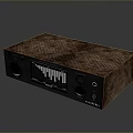 Modern Computer External Audio Interface With Textured Surface And Waveform