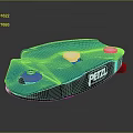 Sleek Blue PETAL Device With Circular Buttons And Modern Controller Design