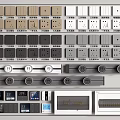 Switch socket rail socket switch socket switch panel intelligent switch strong current box weak current box 3d model
