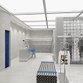Modern Clothing Store Interior With Display Racks Never Dream Alone Wall Art And Cozy Seating
