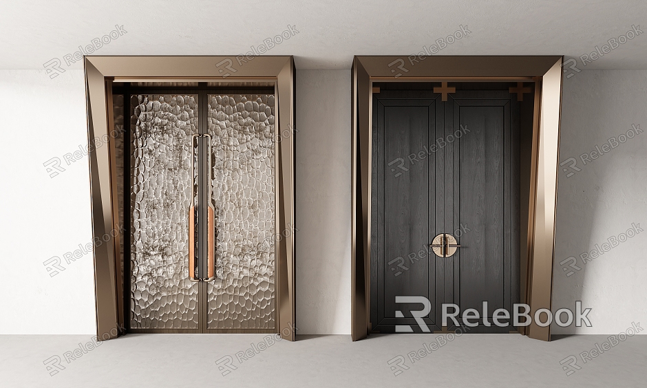 Modern Light Luxury Entrance Door model