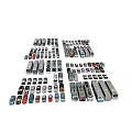 Diverse Car Models Including Buses Sedans And Vans Arranged In 3d model