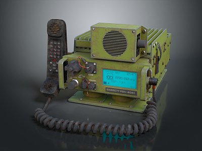 Industrial LOFT walkie talkie military walkie talkie military radio military wireless phone 3d model