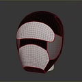Military Weapon Tactical Helmet with Black Silver Reflective Surface and Modern Design