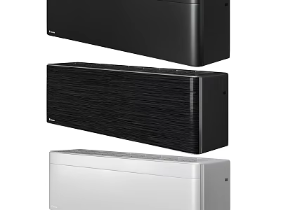 Modern Air Cooler Fan with Black and White Color Options and Stylish Design 3d model