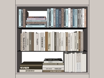 Books 3d model