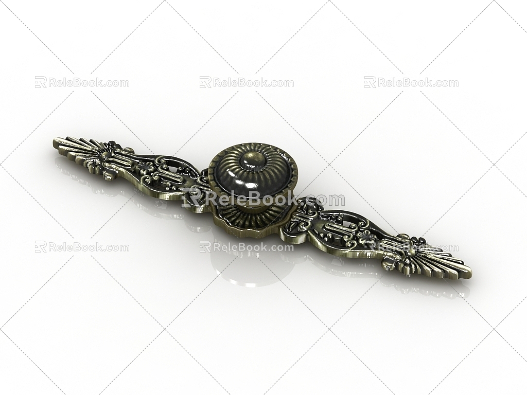 European classical handle 3d model