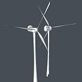 wind turbine generator windmill motor 3d model