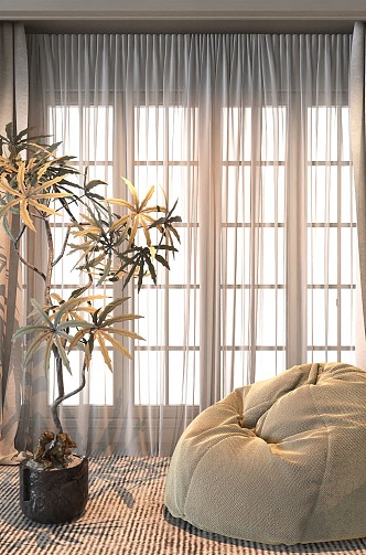 Curtains 3d model