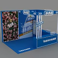 Modern Exhibition Display Beverage US Chen Display pop-up shop photo clock DP clock bar food and beverage exhibition 3d model