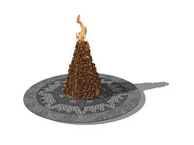 Modern Bonfire 3d model