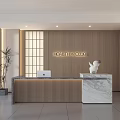 Modern Front Desk 3d model