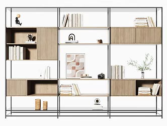 Modern Decorative Cabinet Study Decorative Cabinet Bookcase Decorative Cabinet Jewelry Ornaments 3d model