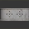 Stainless Steel Rectangular Household Cleaning Tray With Holes And Green Sponge For Kitchen Use