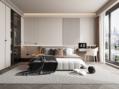 Modern Bedroom Italian Bedroom 3d model