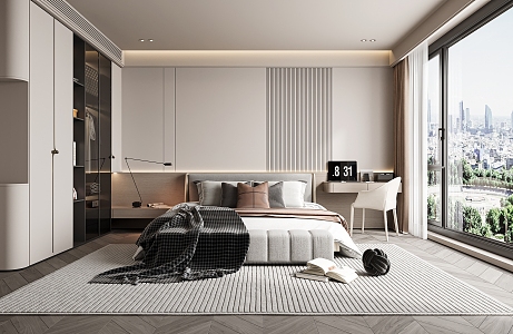 Modern Bedroom Italian Bedroom 3d model