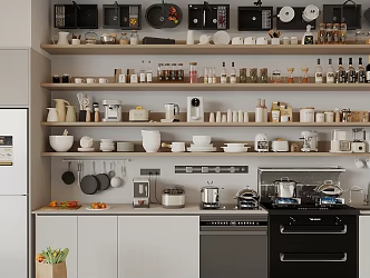 Kitchen Supplies Combination Kitchen Appliances Kitchen Appliances Kitchen Appliances Oven Washer Coffee Machine 3d model