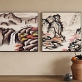 New Chinese Decorative Painting 3d model