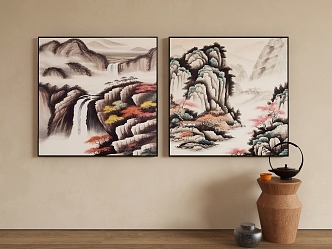 New Chinese Decorative Painting 3d model