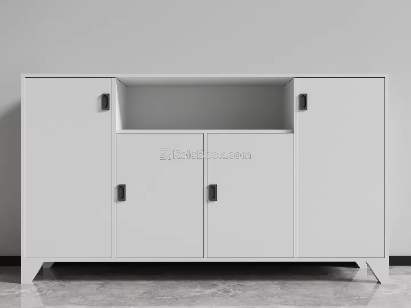 Low Cabinet File Cabinet Locker 3d model