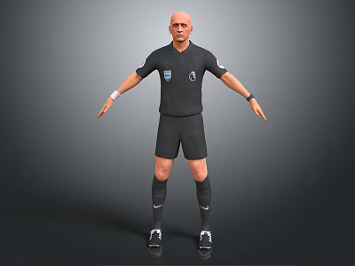 Modern Man Pierluigi Colina Referee Male Role 3d model