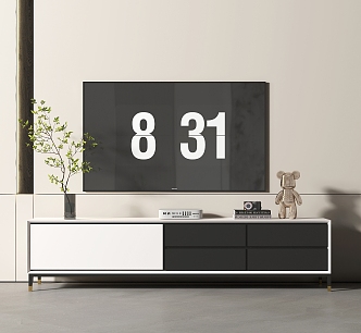 Modern TV Cabinet Xiaomi TV Ornaments Decorations 3d model