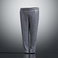 Classic Gray Plaid High Waist Straight Leg Tailored Trousers For Formal Attire