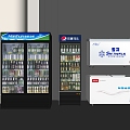 Modern Freezer Refrigerator Freezer Freezer Cabinet Wine Cabinet Beverage Cabinet Freezer 3d model