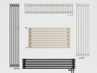 Modern Radiators Collection Featuring Various Colors And Designs For Home Decor 3d model