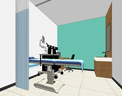 Modern B ultrasound room super room 3d model Modern B ultrasound room super room 3d model